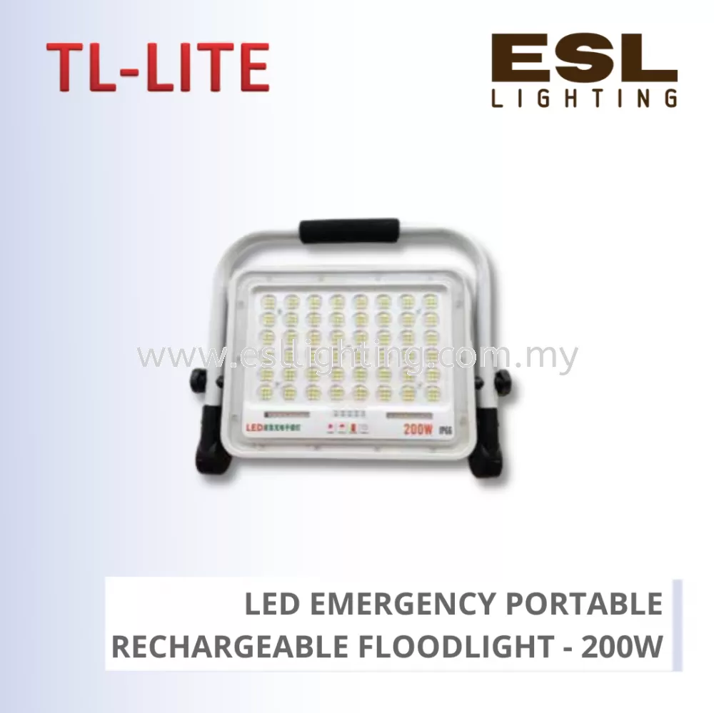 TL-LITE LED EMERGENCY PORTABLE RECHARGEABLE FLOODLIGHT - 200W