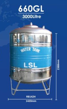STAINLESS STEEL WATER TANK - RB142H