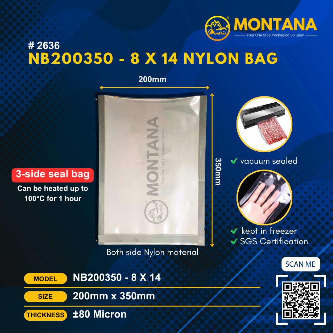(2636) NB200350 - 8 x 14 NYLON BAG