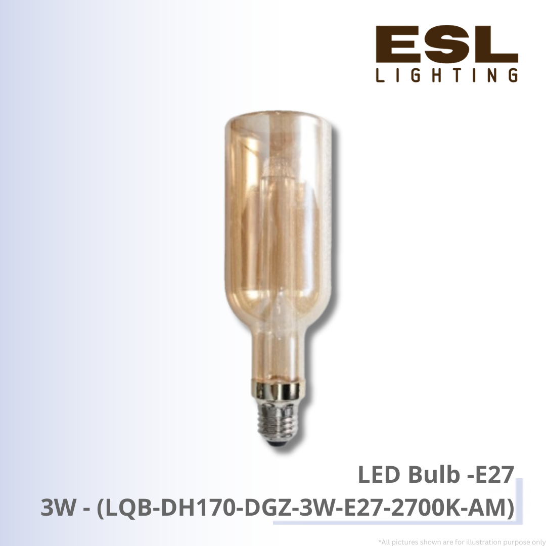 LED Bulb E27 3W - LQB-DH170-DGZ-3W-E27-2700K-AM