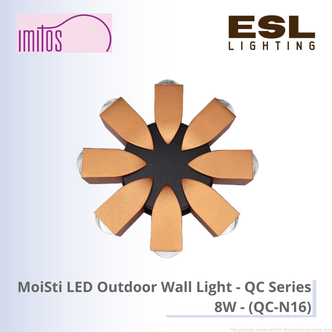 IMITOS MoiSti LED Outdoor Wall Light (QC Series) 8W - QC-N16 IP65