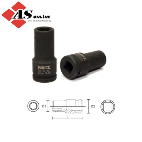 3/4" Deep Impact Socket (6PT) 21mm / Model: TZ50162021