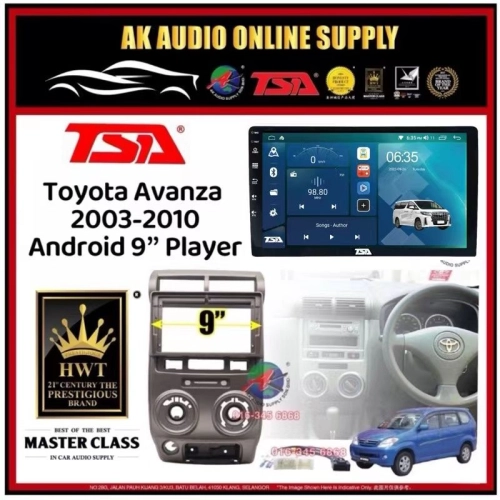 818 2+32GB◾TSA Toyota Avanza 2003 - 2010 ( Full ) Android 9'' inch DSP/QLED/CARPLAY Car Player Monitor