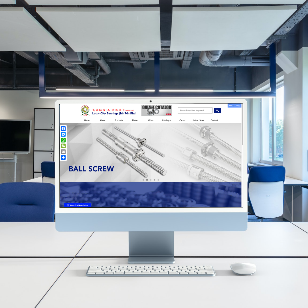 Bearing Supplier Website Design & SEO | Johor