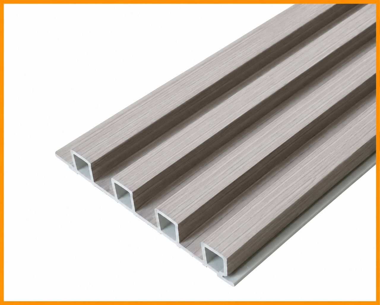 Queensfloor Wall Fluted Panel High Square QFPHSW02-07 NORDIC MIST