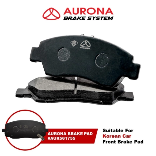 Aurona Brake Pad AUR561755 Front i10 Suria EuroStar Morning Picanto