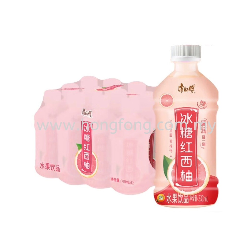 KANG SHI FU 330ML ROCK SUGAR RED POMELO康师傅 冰糖红西柚(12*330ML)