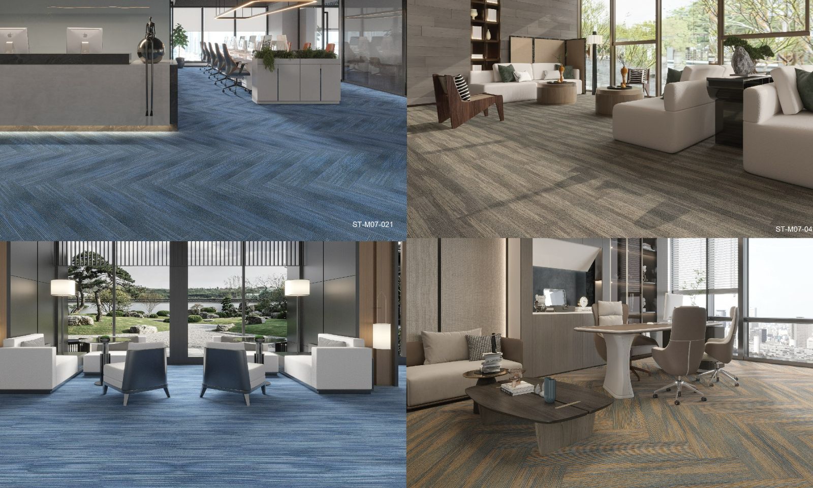 Carpet Tile ~ OMI/Stream (250mmx 1000mm) +/- 6.0mm