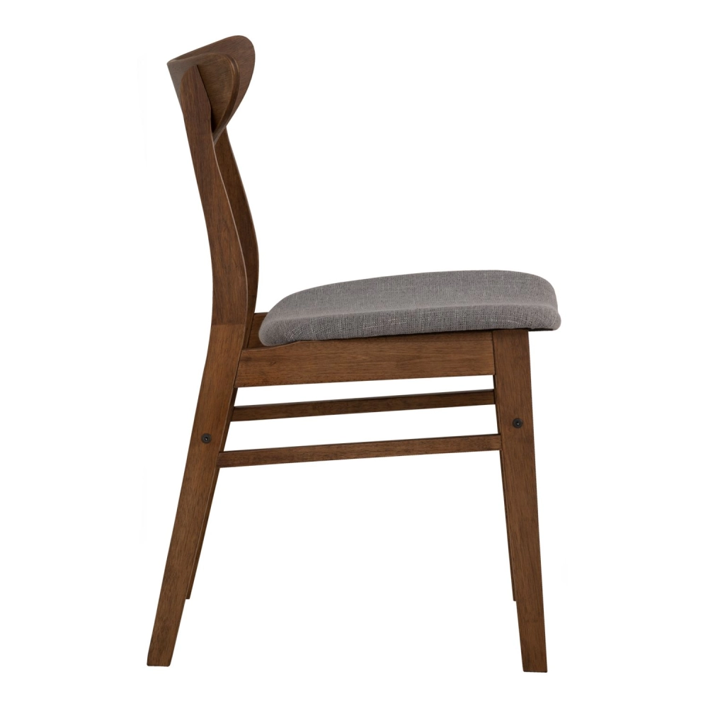 Macy Chair (Walnut, Grey)