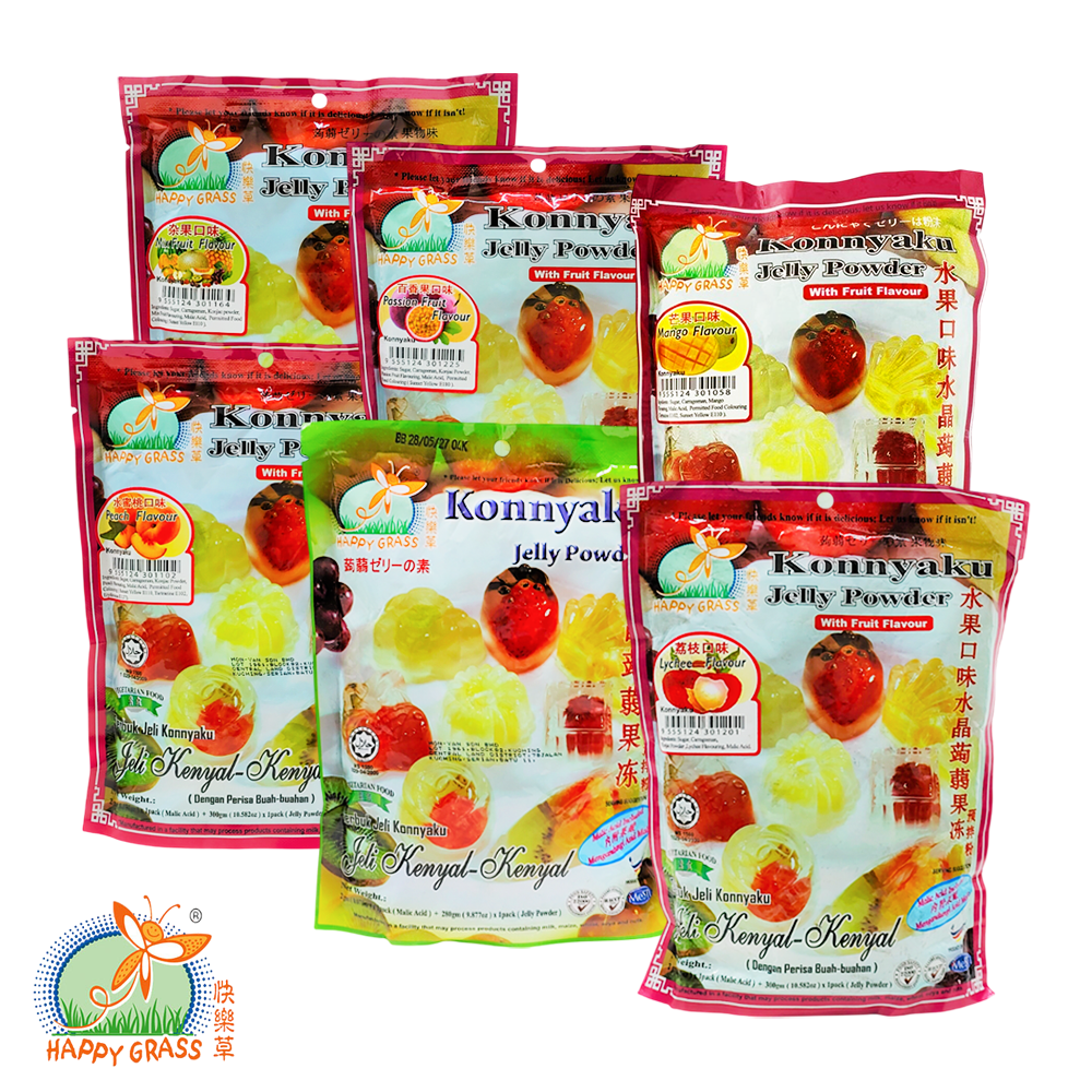 HAPPY GRASS Konnyaku Jelly Powder (8 Flavours)