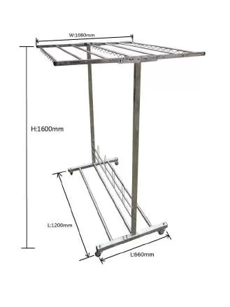 Heavy Duty Free Standing Clothes Hanger ( Codename : SWP-CH6001B )