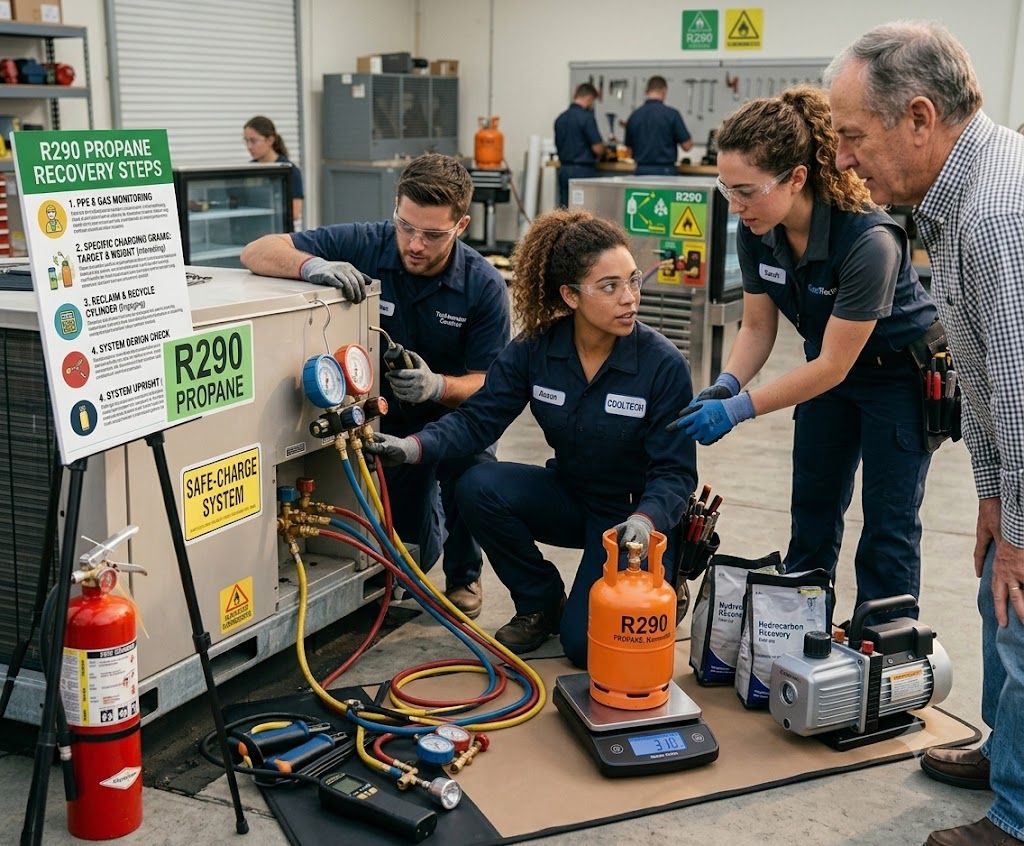 propane refrigerant recovery steps