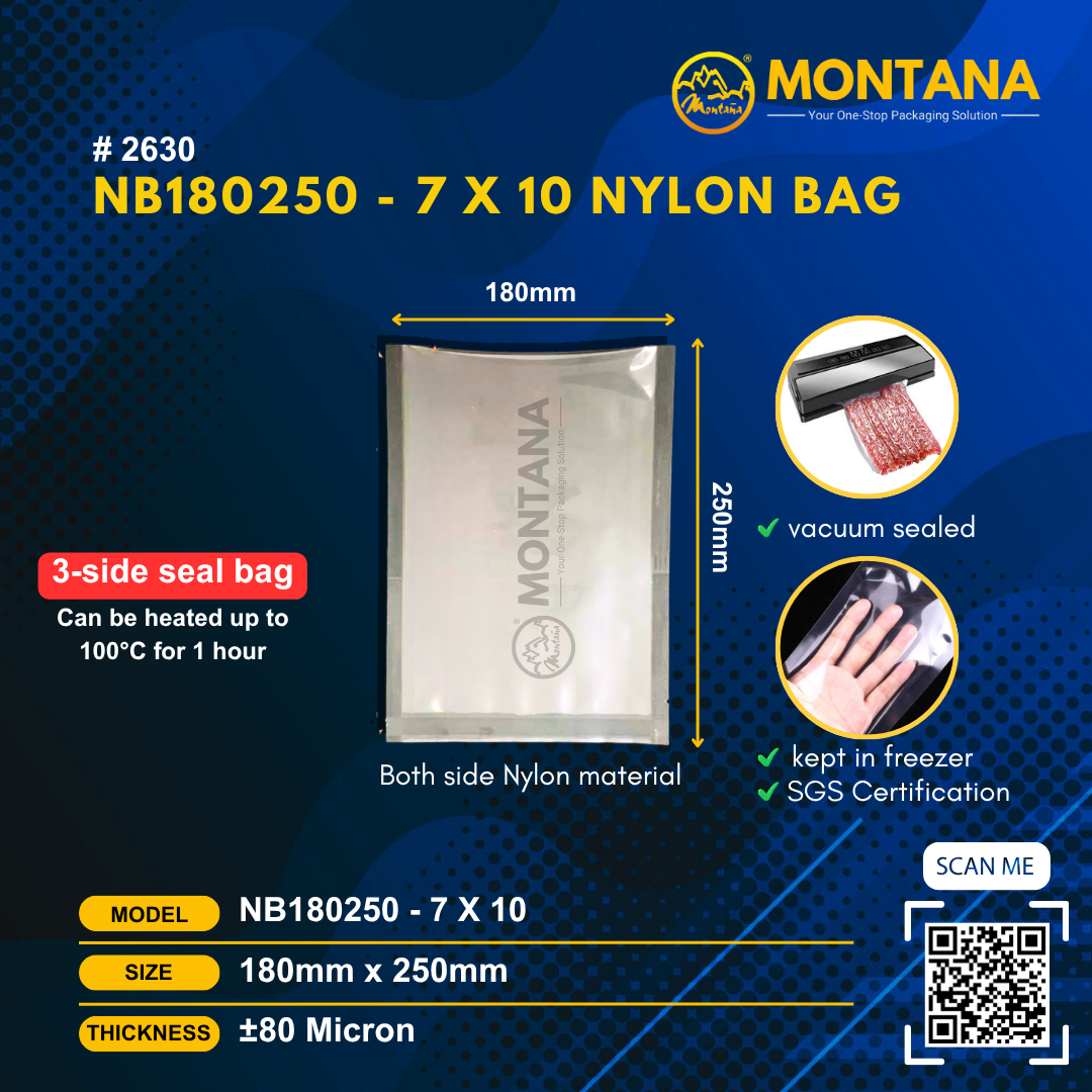 (2630) NB180250 - 7 x 10 NYLON BAG