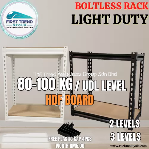 Light Duty Boltless Rack Rak Besi Store Multipurpose Rack Home Rak Serbaguna - 2 levels