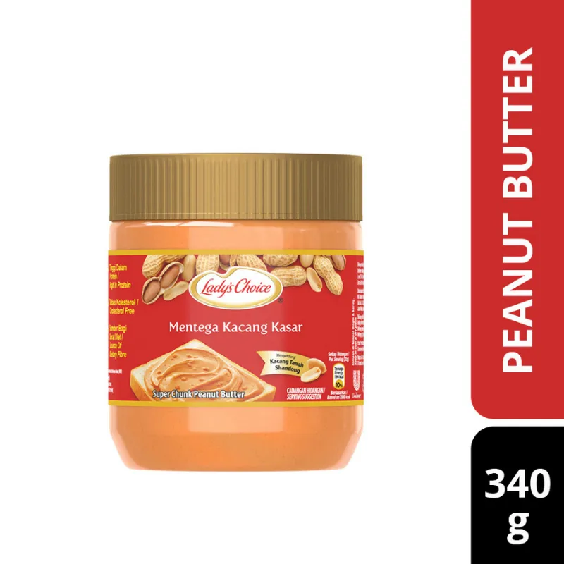 LADY'S CHOICE PEANUT BUTTER CHUNKY (12 X 340G)