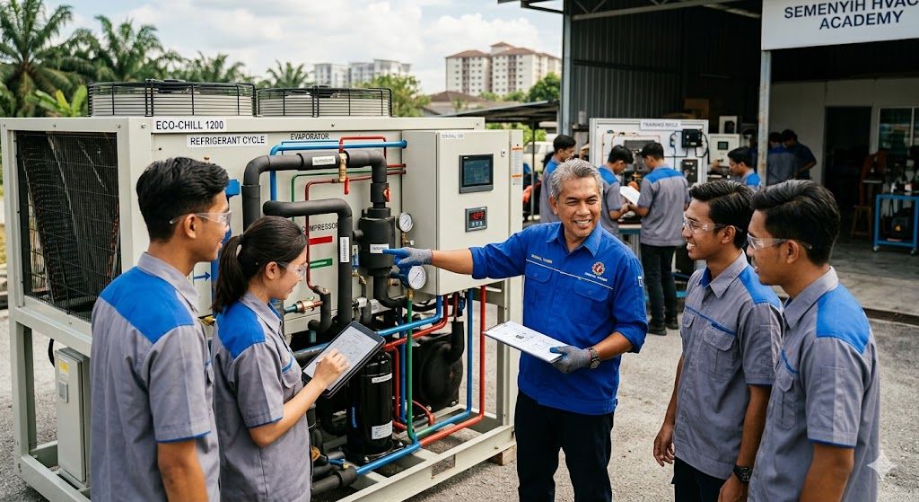 Packaged chiller technician training