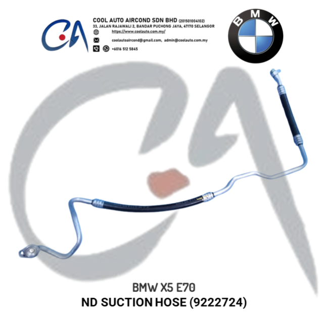 BMW X5 E70 ND SUCTION HOSE (9222724)