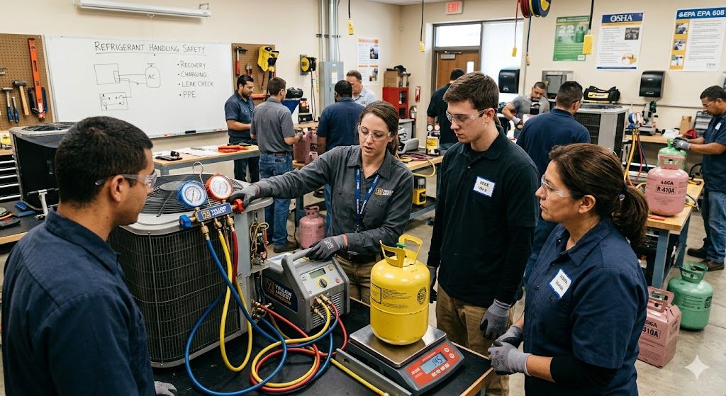 Refrigerant handling safety workshop