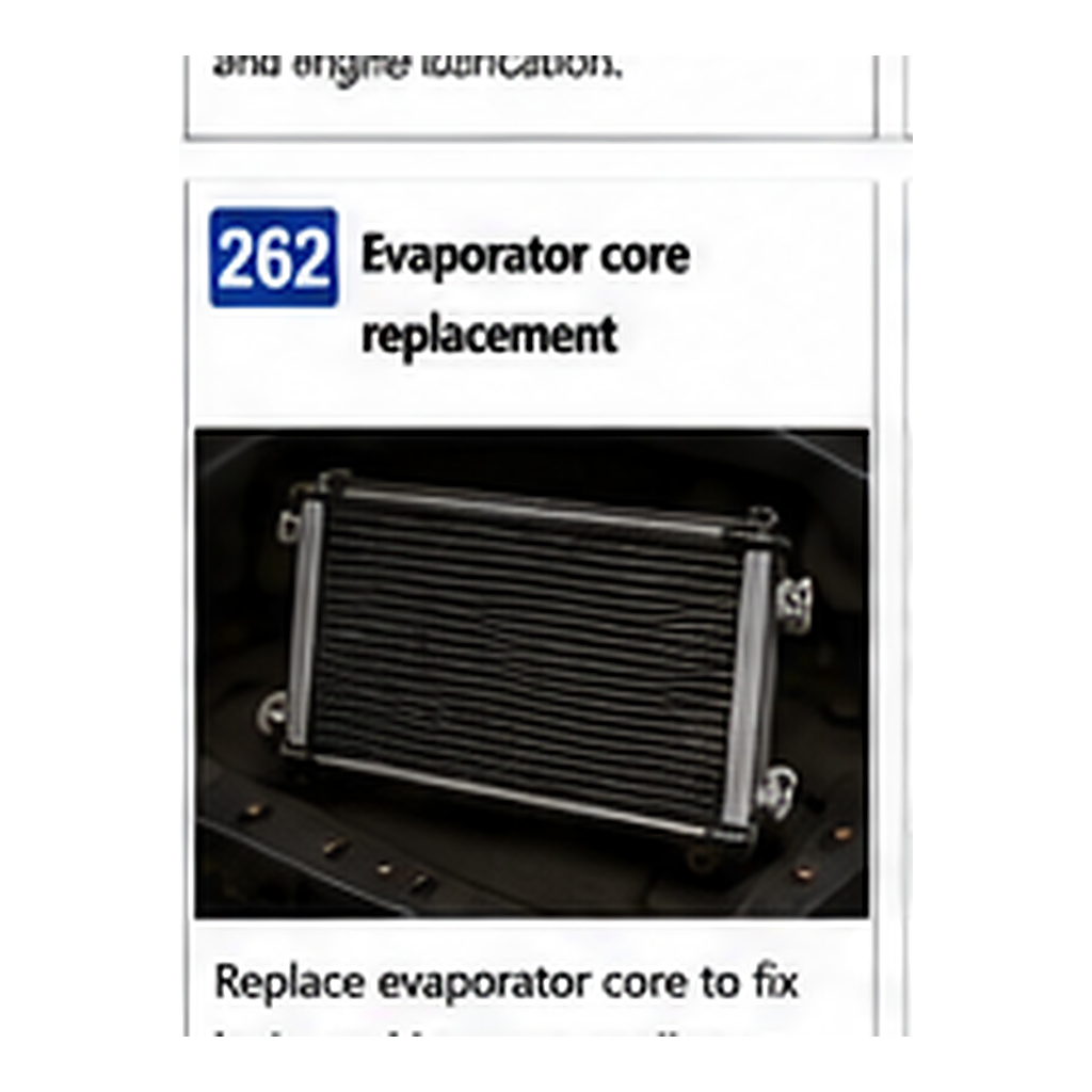 Evaporator Core Replacement