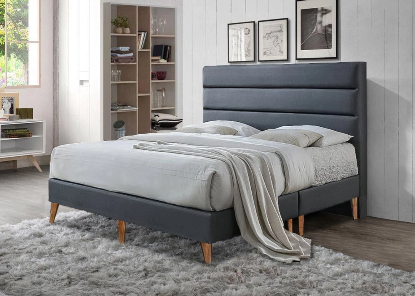 Bedframe with High Leg