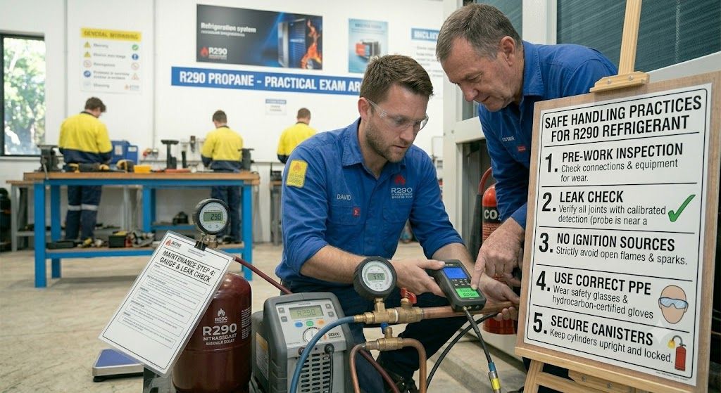 propane refrigerant safe handling practices