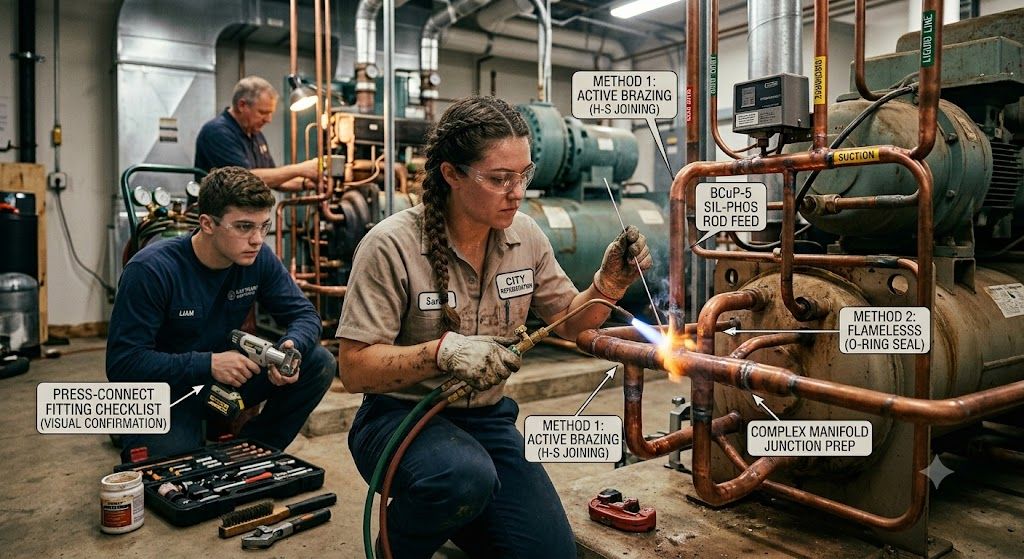 advanced HVAC copper tube joining techniques