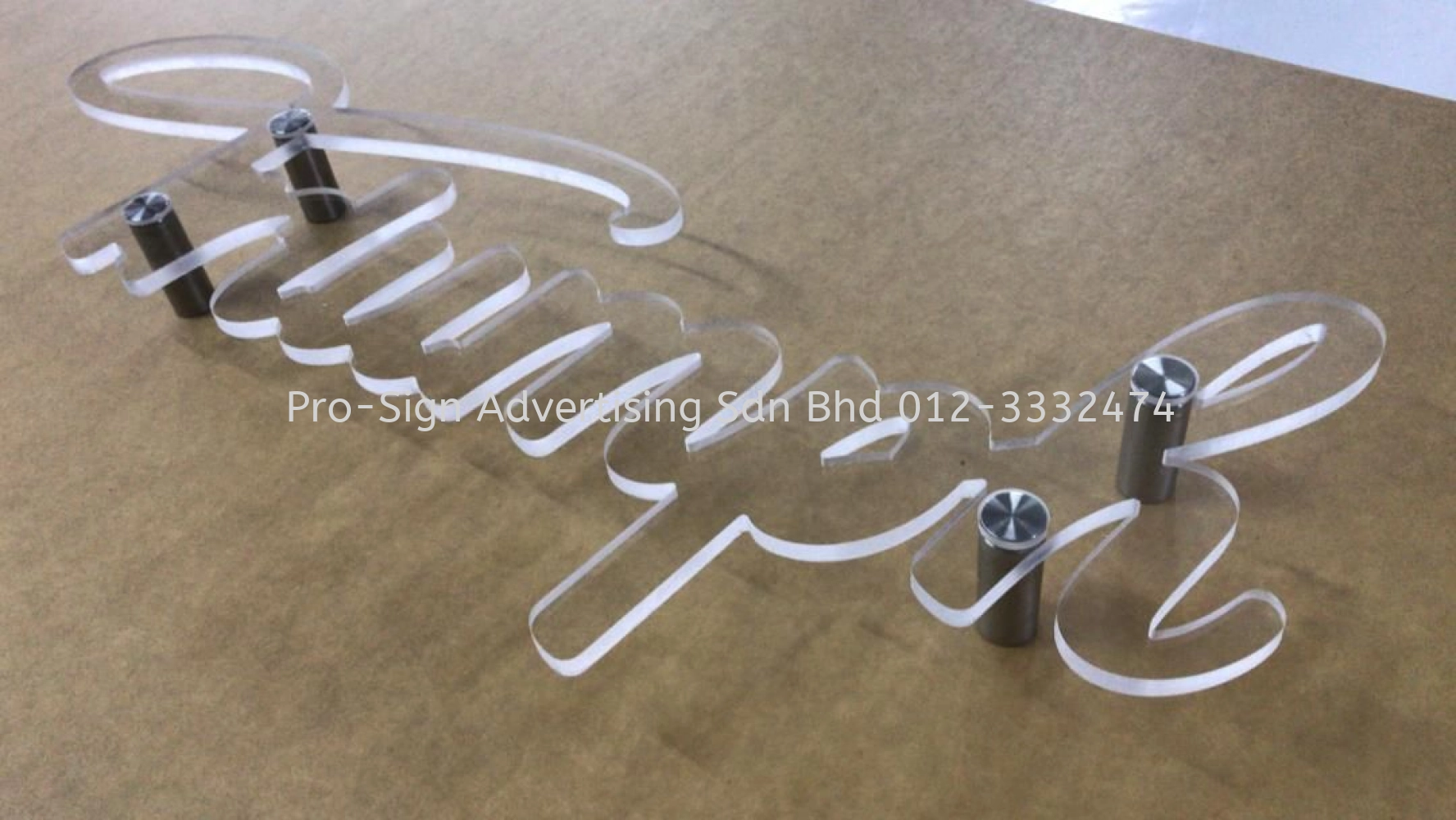 ACRYLIC BLOCK LED LETTERING/ MINI FRONT LIT LETTERING/ 迷你发光字 Ampang ...