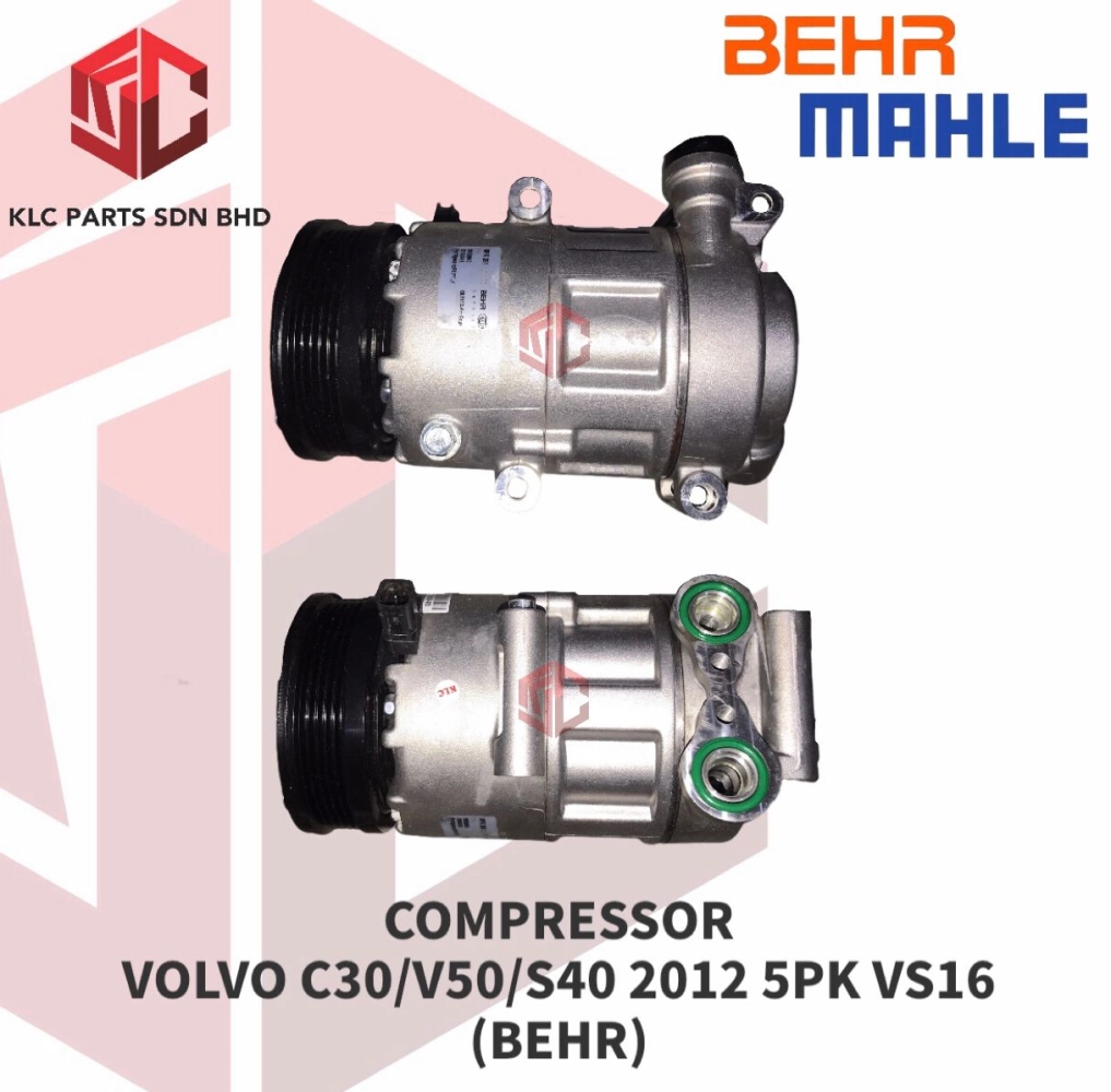 COMPRESSOR VOLVO C30/V50/S40 2012 5PK VS16 (BEHR) COMPRESSOR VOLVO ...