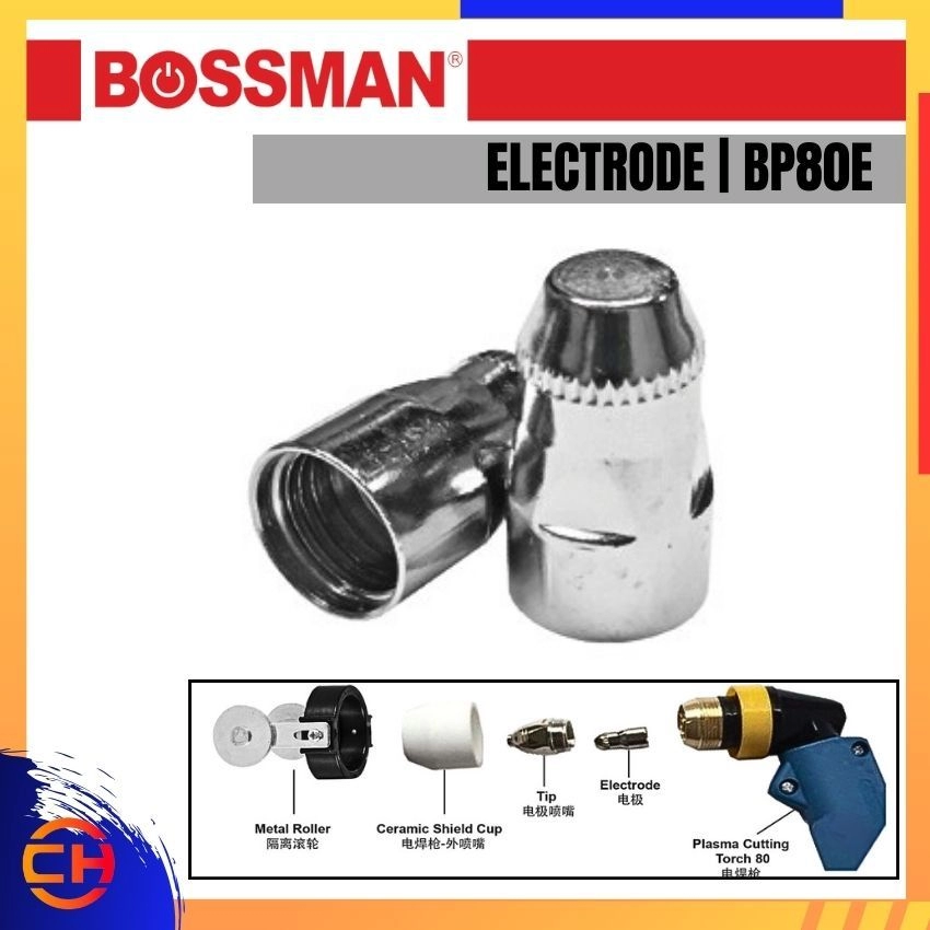 BOSSMAN PLASMA CUTTING TORCH 80 SERIES BP80E ELECTRODE 