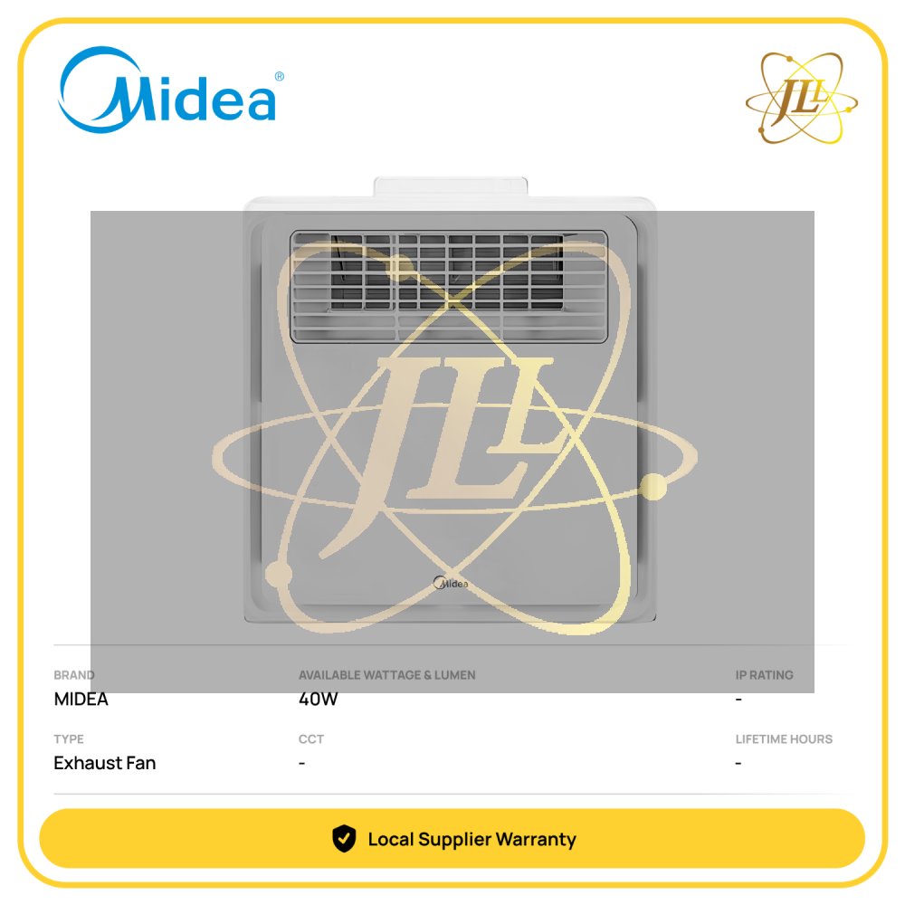 MIDEA ML-M7Y-L1 DUAL-AIR VERNTILATION AND AIR COOLING EXHAUST FAN WITH WIRELESS REMOTE CONTROL 220V 40W