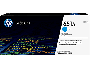 HP 651A Cyan Original LaserJet Toner Cartridge CE341A