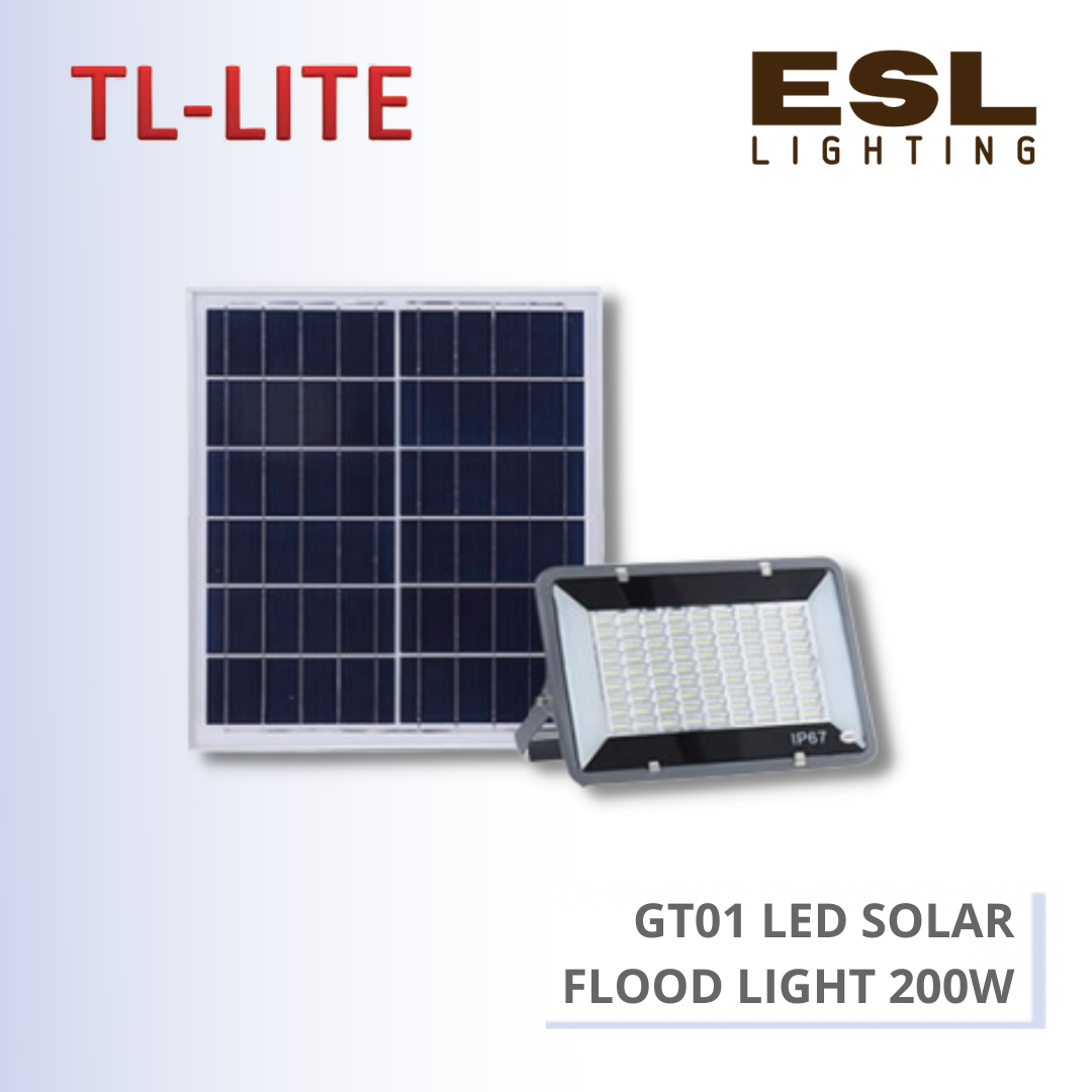 TL-LITE FLOODLIGHT - GT01 LED SOLAR FLOOD LIGHT - 200W