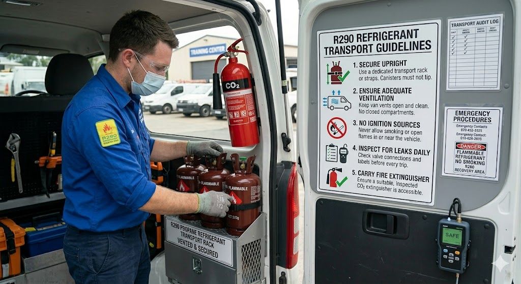 propane refrigerant transport guidelines