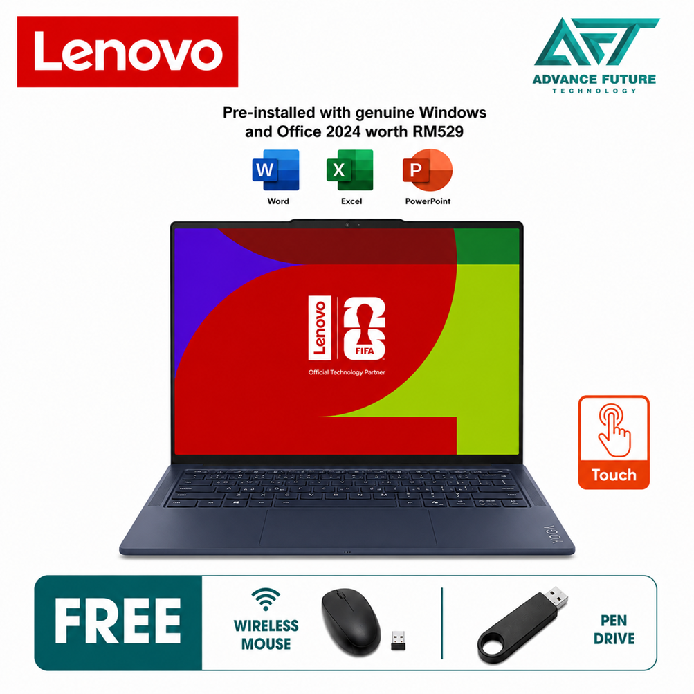 Lenovo Yoga Slim 7 Ultra 14IPH11 83QK0031MJ 14" WQXGA+ POLED Touch Laptop Cosmic Blue ( Intel Core Ultra 7 355, 32GB, 1TB SSD, Intel, W11, H&S 2024&M365 )