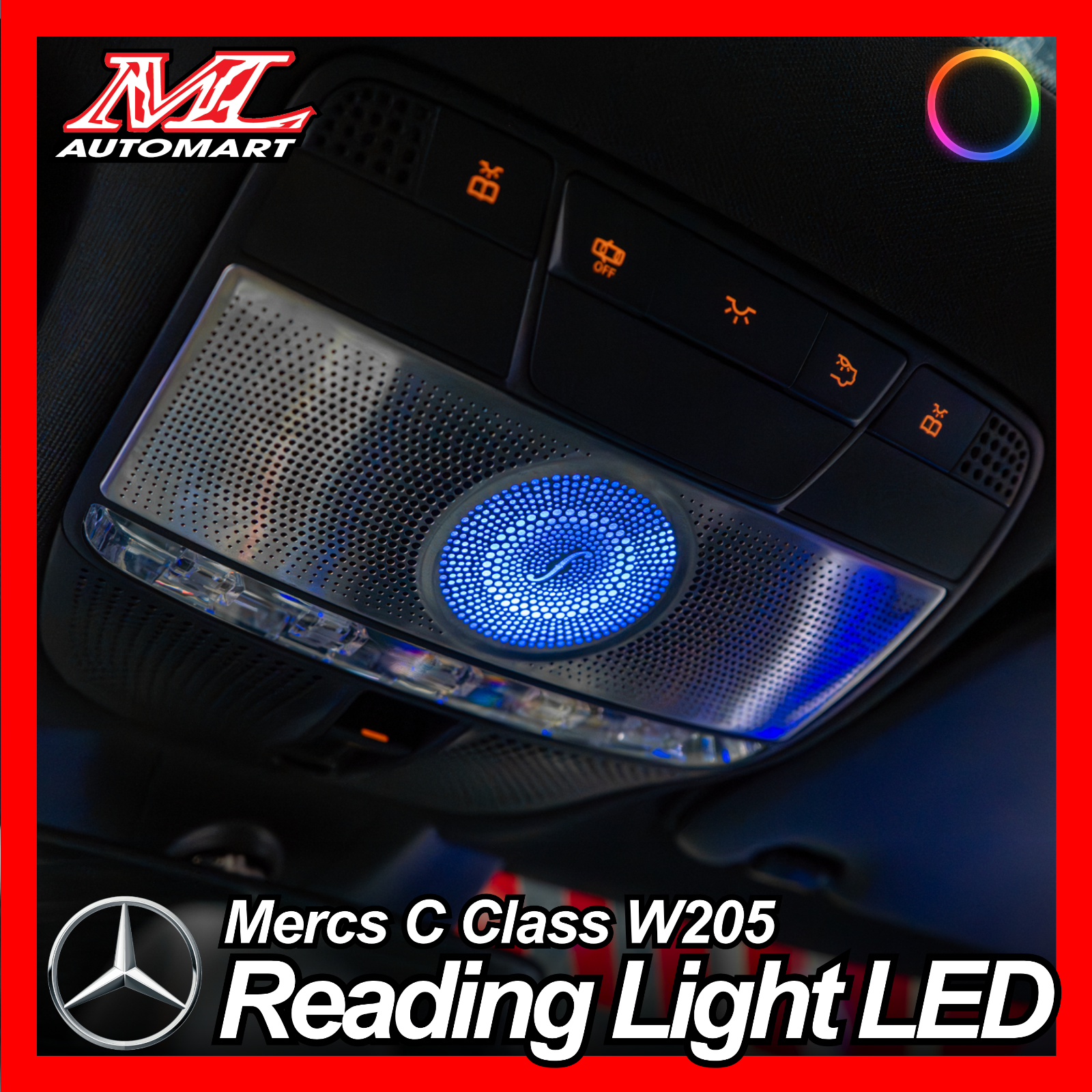 Mercedes Benz C Class W205 Ambient Light : Reading Light LED
