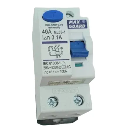 Maxguard 40A 2 Pole 0.03A (30mA) ELCB (SIRIM APPROVED)