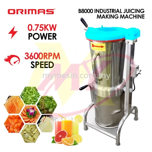 ORIMAS B8000 Industrial Fruit Vegetable Blender Apple Orange Juicer Making Machine  