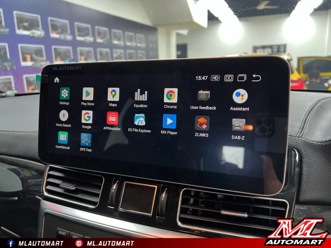 Mercedes Benz ML Class W166 Android Monitor (12.3")