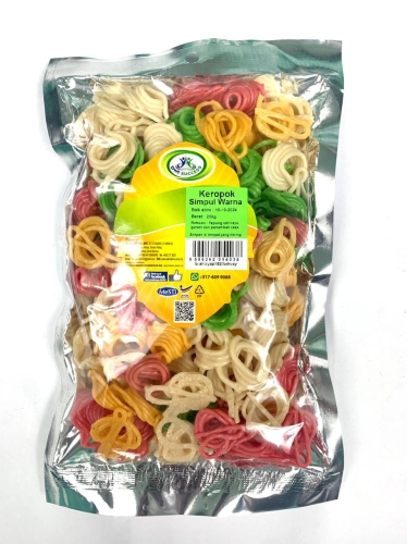 KEROPOK SIMPUL WARNA 250G (UNIT)