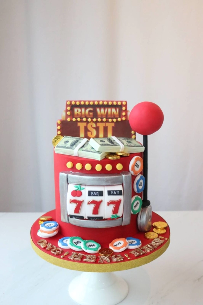 Jackpot Slot Machine Cake