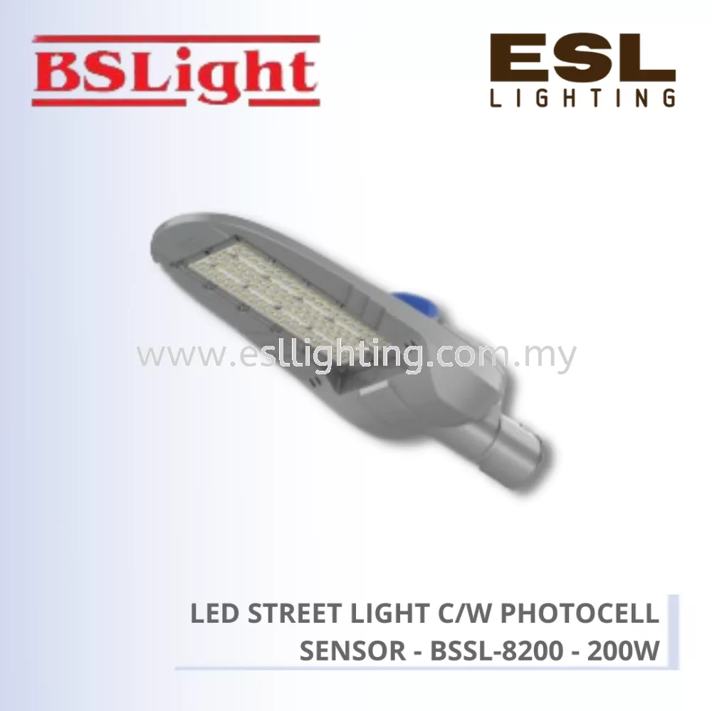 BSLIGHT LED STREET LIGHT C/W PHOTOCELL SENSOR 200W - BSSL-8200