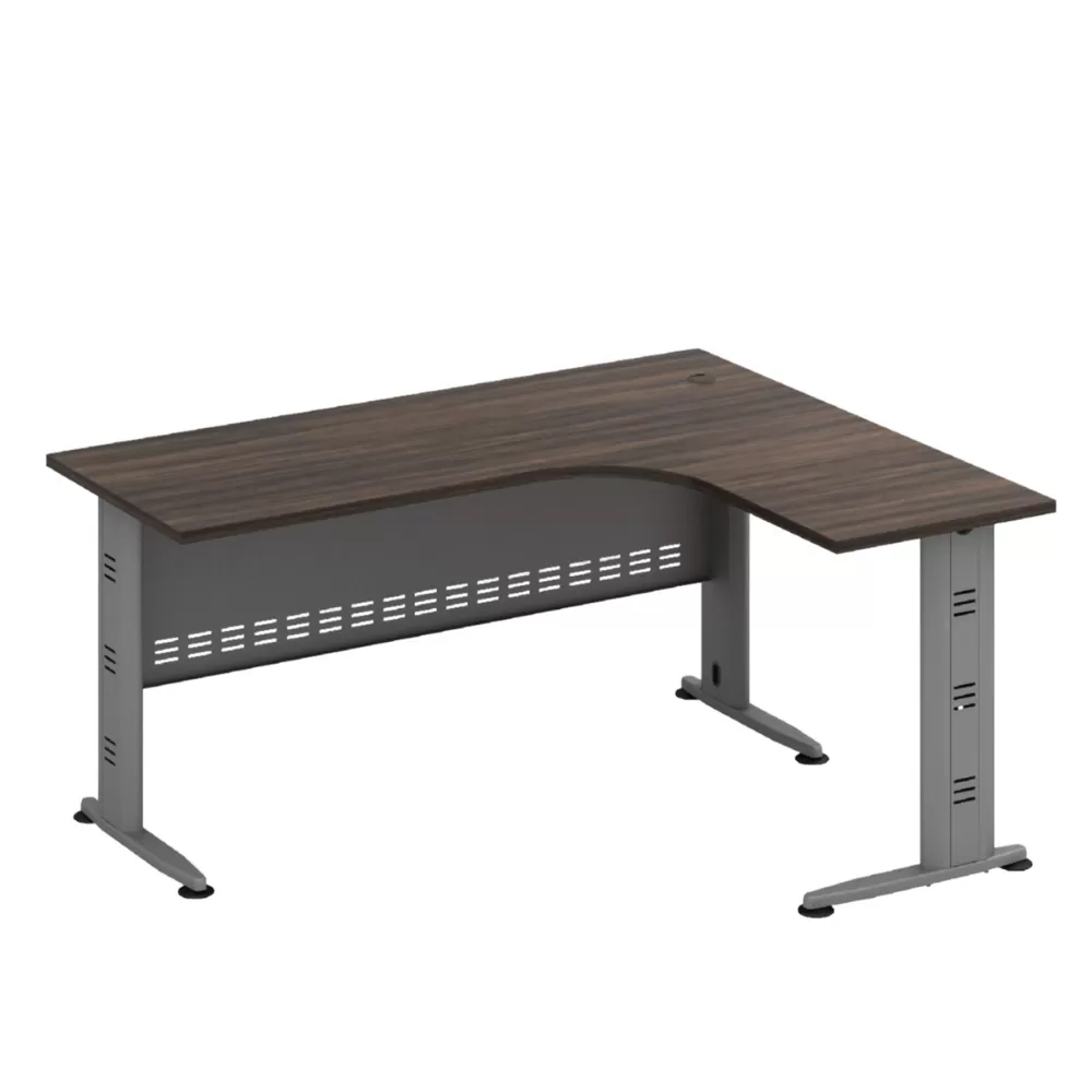 L-Shape Acadia Manager Office Table With Metal Leg | Office Table Penang