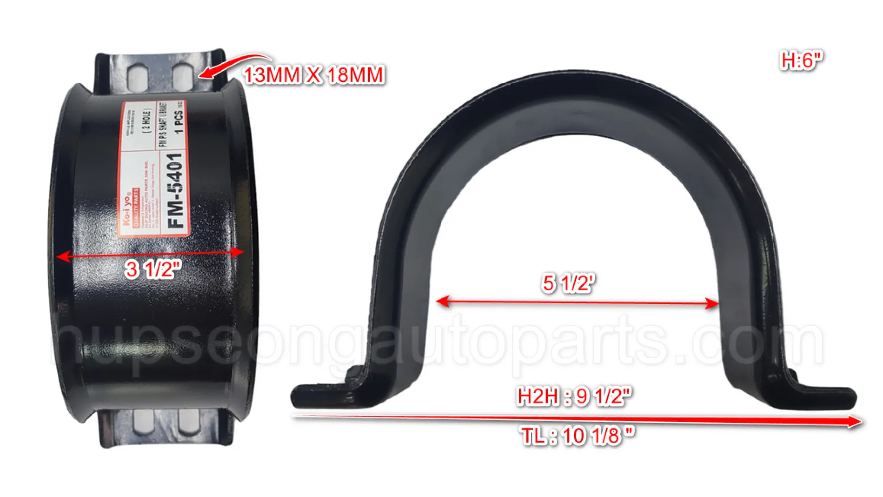 FM FUSO PRO SHAFT U BRACKET #2 HOLE ( FM-5401 )