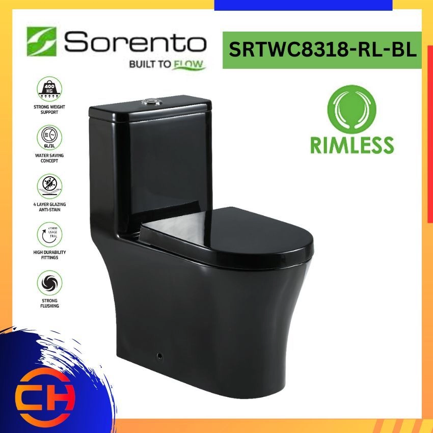 SORENTO ONE PIECE WATER CLOSETS SRTWC8318 - RL -BL