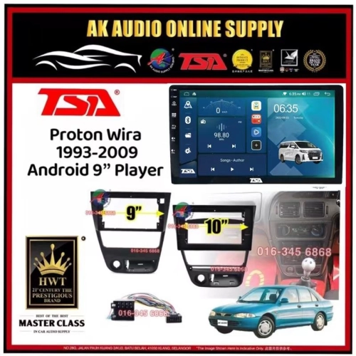 818 2+32GB◾TSA Proton Wira 1993 - 2009 ( UP ) Android 9'' / 10'' inch DSP/QLED/CARPLAY Car Player Monitor