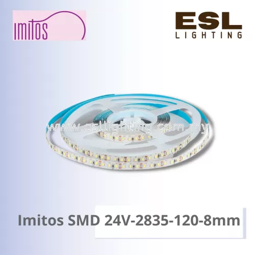 IMITOS LED STRIP LIGHT 10W - SMD 24V-2835-120-8mm