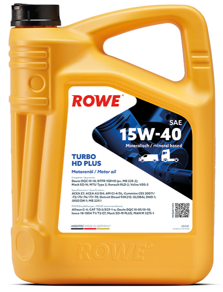 HIGHTEC TURBO HD SAE 15W-40 PLUS