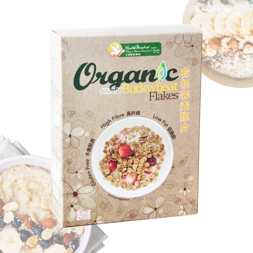 ORG CRISPY BUCKWHEAT FLAKES - 300GM