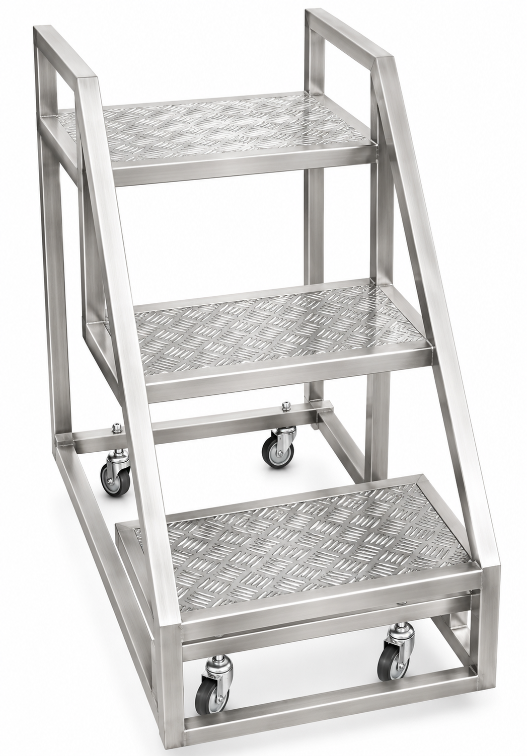 Mobile Step Ladder with Wheels