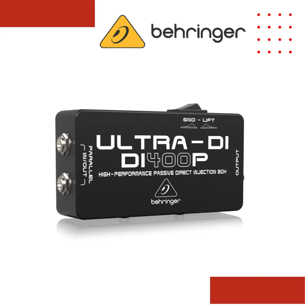 Behringer Ultra-DI DI400P 1-channel Passive Instrument Direct Box